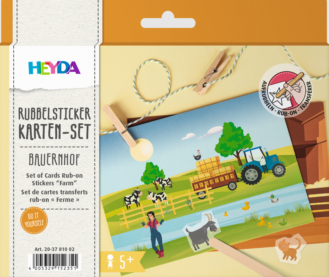 Kaartenset - Krasstickers Boerderij